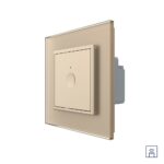 Одноклавишный сенсорный выключатель Livolo Module с функцией радиоуправления, цвет золотой