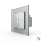 Одноклавишный проходной сенсорный выключатель Livolo Module, цвет серый