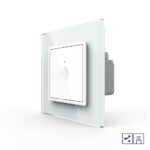 Одноклавишный проходной сенсорный выключатель Livolo Module с функцией радиоуправления, цвет белый