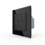 Двухклавишный сенсорный выключатель Livolo Module, цвет черный
