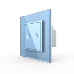 Двухклавишный сенсорный выключатель Livolo Module, цвет синий