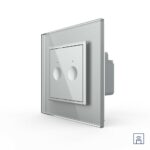 Двухклавишный сенсорный выключатель Livolo Module с функцией радиоуправления, цвет серый