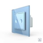 Двухклавишный сенсорный выключатель Livolo Module с функцией радиоуправления, цвет синий