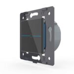 Одноклавишный сенсорный выключатель Livolo Quadro, цвет черный (механизм)