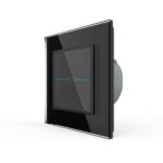 Сенсорный выключатель Livolo Quadro 1 клавиша 1 пост Черный