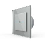 Сенсорный выключатель Livolo Quadro 1 клавиша 1 пост Серый
