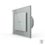 Сенсорный диммер LIVOLO Quadro 1 клавиша 1 пост Серый