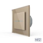 Сенсорный диммер LIVOLO Quadro версия 2, 1 клавиша 1 пост Золотой