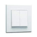 Makel Karea белый выключатель 2-клавишный