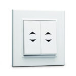 Makel Karea белый выключатель 2-клавишный проходной