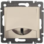 Legrand Valena Розетка с крышкой слоновая кость
