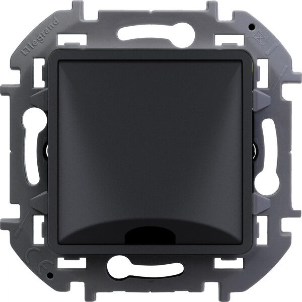 Legrand Inspiria вывод кабеля с зажимом для крепления антрацит