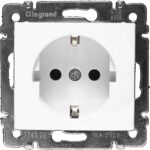 Legrand Valena Розетка с заземлением белая