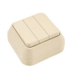 Makel SIVA USTU выключатель 3 кл. крем