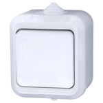 Makel полугерметичный IP44 выключатель 1кл проходной белый