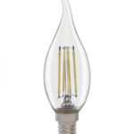 GENERAL лампа светодиодная прозрачный филамент свеча на ветру GLDEN-CWS-10-230-E14-6500