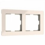 Рамка на 2 поста Acrylic айвори