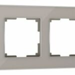 Рамка из стекла на 4 поста Elite дымчатый