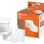 Датчик движения угловой ДДУ-01 1100Вт, 5-480с, 12м, 5+Лк, 270гр, IP44, TDM