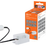 Датчик движения скрытый ДДСк-01 800Вт, 5сек/8мин, 6м, 10/2000лк, 120(сбоку)+360(сверху)гр, IP20/IP44, TDM