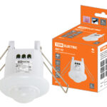 TDM Датчик движения точечный ДДТ-02 40мм, 800Вт, 10-900с, 6м, 3+лк, 120(сбоку)+360(сверху)гр, IP20