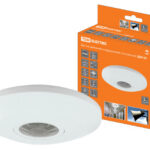 TDM Датчик движения потолочный ДДП-05 2000Вт, 10-900с, 6м , 3+Лк, 120(сбоку)+360(сверху)гр IP20