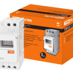 TDM Таймер электронный на din-рейку ТЭ15-1мин/7дн-16on/off-16А-DIN