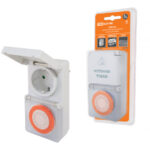 TDM Таймер розеточный механический ТРМ-03-30мин/24ч-16А-IP44 (суточный, защита от влаги)