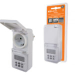 TDM Таймер розеточный электронный ТРЭ-02-1мин/7дн-10on/off-8А (недельный, защита от влаги)