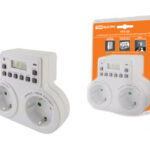 TDM Таймер розеточный электронный ТРЭ-03-1мин/7дн-10on/off-2х8А-2р (недельный, 2 розетки)