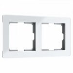 Рамка на 2 поста Acrylic белый