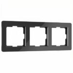 Рамка на 3 поста Acrylic черный