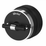 Переключатель одноклавишный (черный матовый/хром)