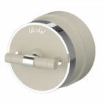 Переключатель одноклавишный (слоновая кость матовый/хром)