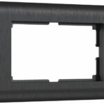 Рамка для двойной розетки (графит)