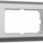 Рамка для двойной розетки (серебряный)