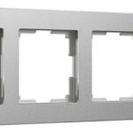 Рамка на 4 поста Platinum алюминий