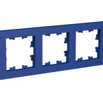 Systeme (Schneider) Electric ATLASDESIGN 3-постовая РАМКА, универсальная, АКВАМАРИН