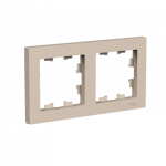 Systeme (Schneider) Electric ATLASDESIGN 2-постовая РАМКА, универсальная, ПЕСОЧНЫЙ