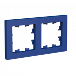 Systeme (Schneider) Electric ATLASDESIGN 2-постовая РАМКА, универсальная, АКВАМАРИН