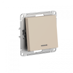 Systeme (Schneider) Electric ATLASDESIGN 1-кл ПЕРЕКЛЮЧАТЕЛЬ с подсветкой, сх.6а, 10АХ, механизам, ПЕСОЧНЫЙ
