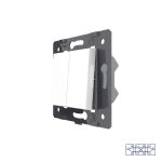 Клавиша перекрестного механического выключателя Livolo, 1/2 модуля, цвет белый (механизм)