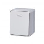 Одноклавишный ВЫКЛЮЧАТЕЛЬ с подсветкой Systeme (Schneider) Electric AtlasDesign Profi54 О/У 10 АХ, БЕЛЫЙ, Россия