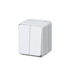 Двухклавишный ВЫКЛЮЧАТЕЛЬ Systeme (Schneider) Electric AtlasDesign Profi54 О/У 10 АХ, БЕЛЫЙ, Россия