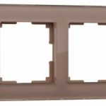 Рамка на 4 поста (латте, стекло)