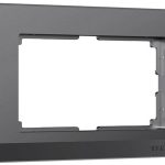 Рамка для двойной розетки Stark (графит матовый)