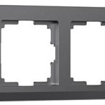 Рамка на 4 поста Stark (графит матовый)