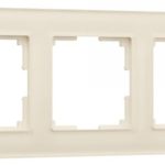 Рамка на 3 поста (молочный, стекло)