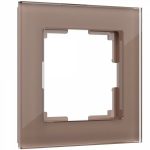 Рамка на 1 пост (латте, стекло)