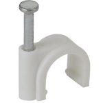 ЭРА Скоба 6мм круглая пластиковая (50шт)